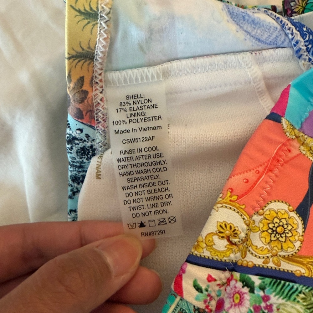 Johnny Was Multicolor swim top - Picture 4 of 4